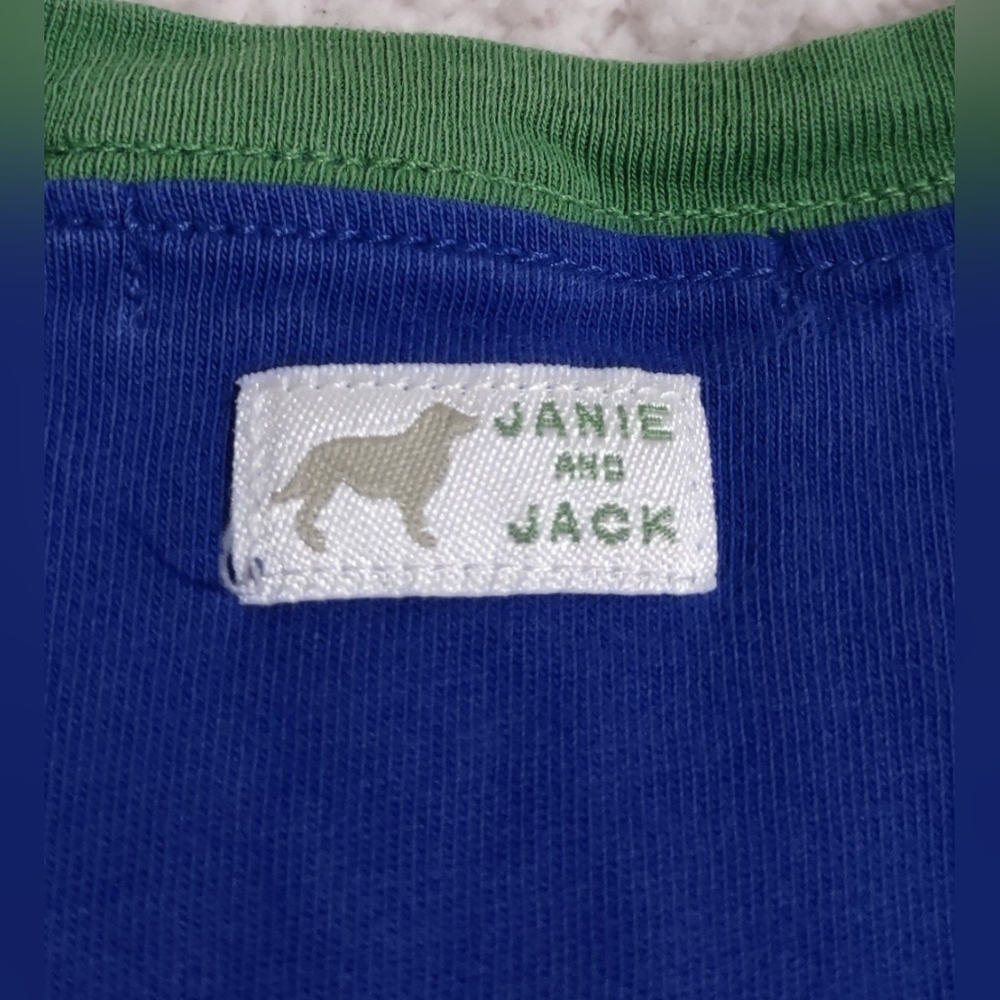 Janie and Jack Blue Dog Graphic Tee Baby Boy 18-24M - Picture 4 of 7